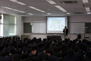 「きみも社長になろう！！」取手第一高等学校講演にて