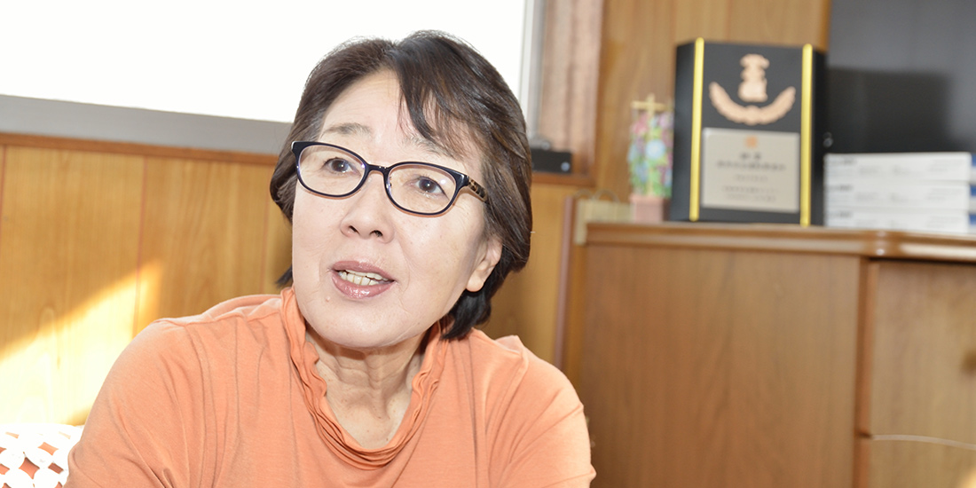 秋田運輸株式会社 代表取締役会長 秋田まり子さん
