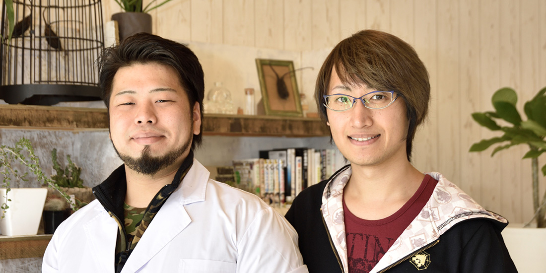 Plant SHOP ARCAREST 下村 慎之介さん(写真左) 清水 貴光さん(写真右)(お話は下村さんに伺いました)