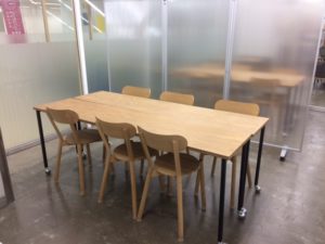 Match-hakoとりで　会議室のレイアウトを変更しました。